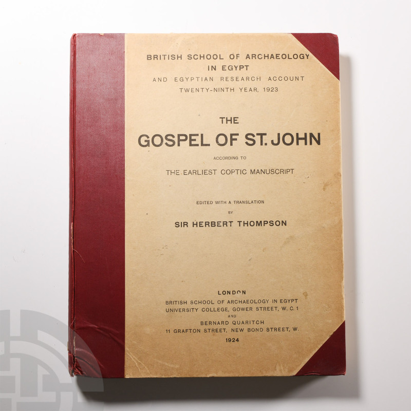 Archaeological Books - Thompson, H. - The Gospel of Saint John according to the ...