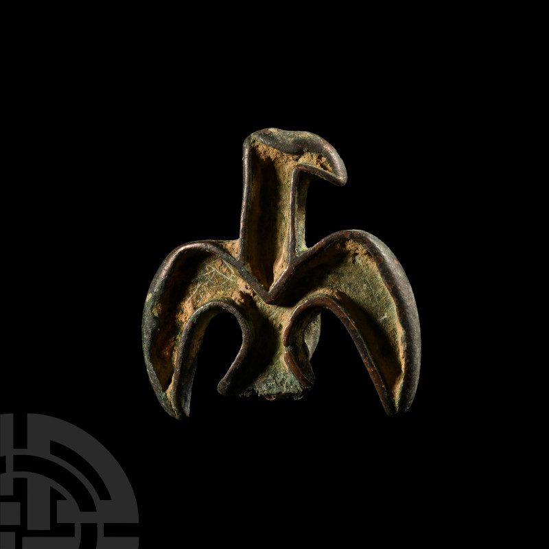 Central Asian Bronze Compartmented Eagle Seal Matrix
Circa 2300-2000 B.C. Accom...