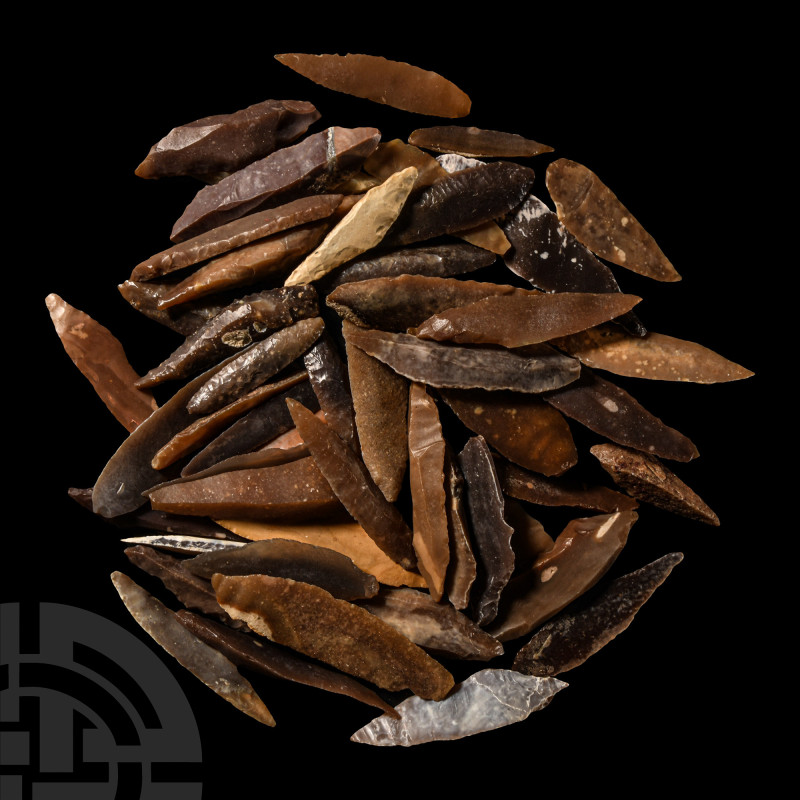 Stone Age Flint Knife and Other Blade Group
Neolithic Period, circa 8th-5th mil...