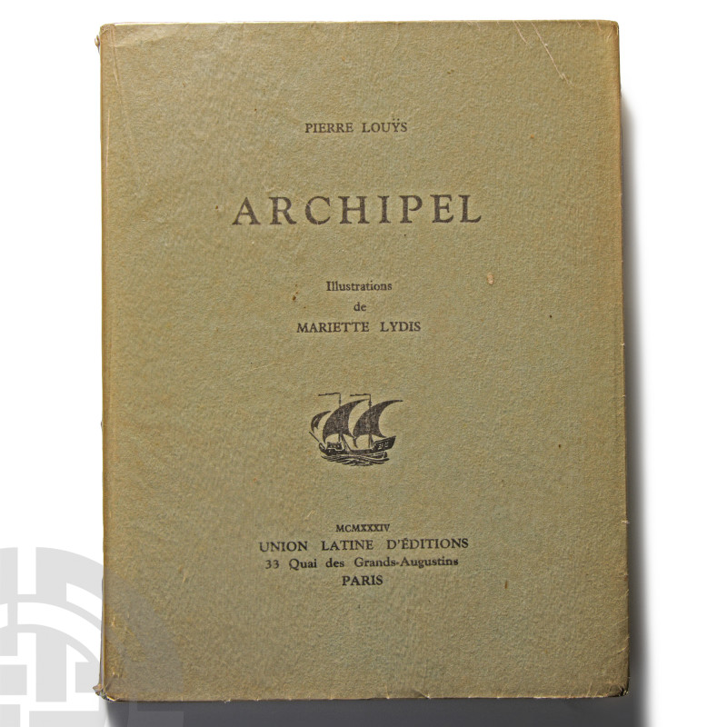 Books - Louys, P. - Archipel Erotic Book
Paris, 1934 A.D. Pierre Louys -Sanguin...