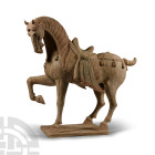Large Chinese Tang Ceramic Prancing Horse