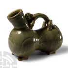 Chinese Yue Ware Style Zoomorphic Vessel