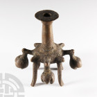 South East Asian Bronze Kohl Pot with Bells