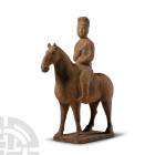 Chinese Tang Horse and Rider Figure