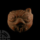 Chinese Terracotta Mythological Protome Mask
