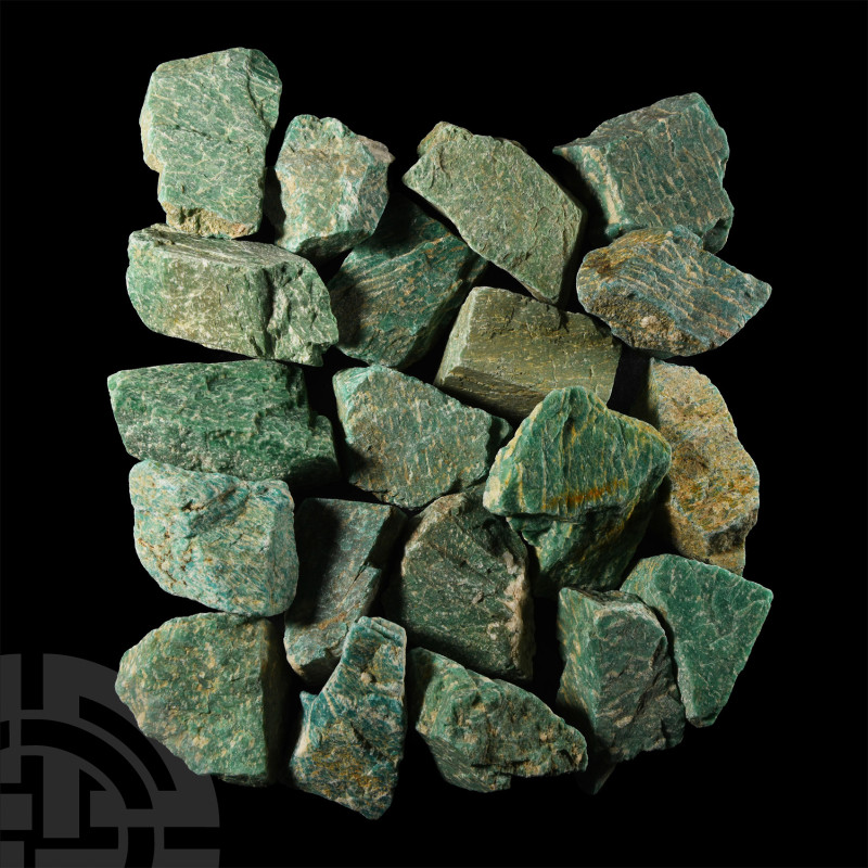 Natural History - Medium Green Fuchsite Mineral Specimen Group [20]
Comprising ...