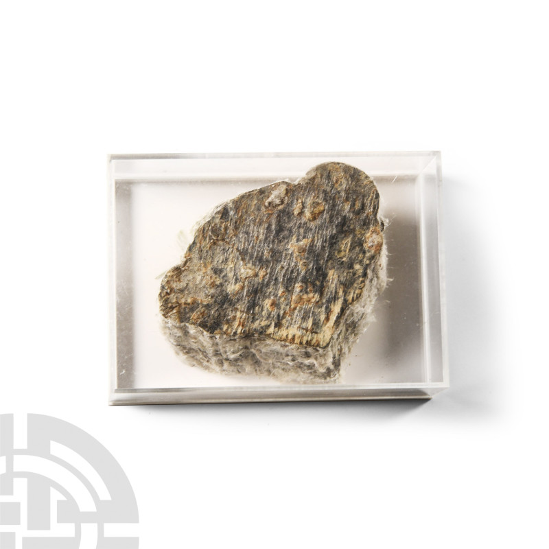 Natural History - Historic Asbestos Mineral Specimen
Comprising a cut section w...