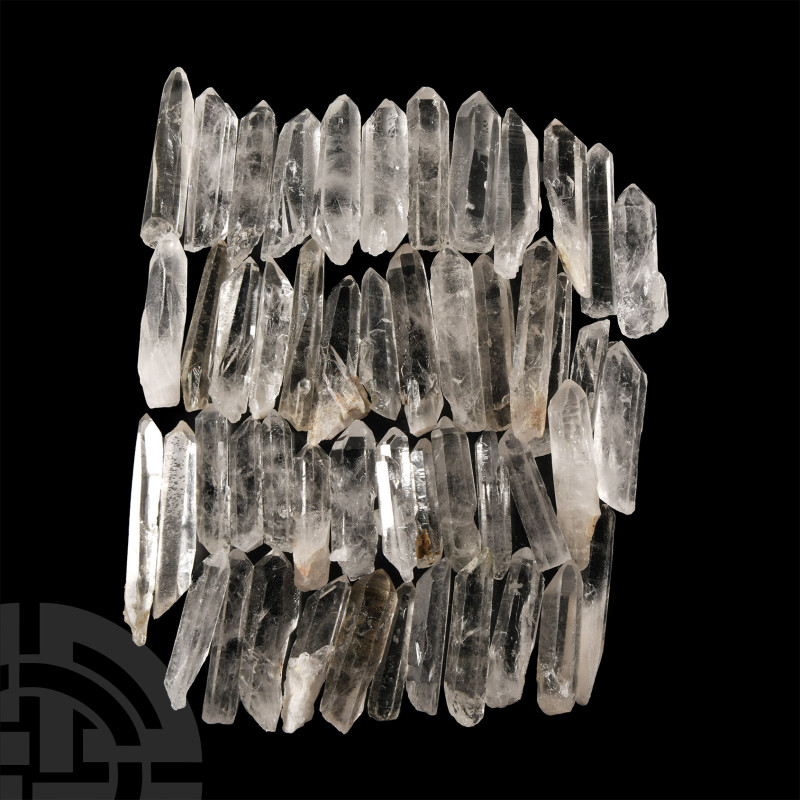 Natural History - Quartz Crystal Point Group [50]
Comprising long, translucent ...