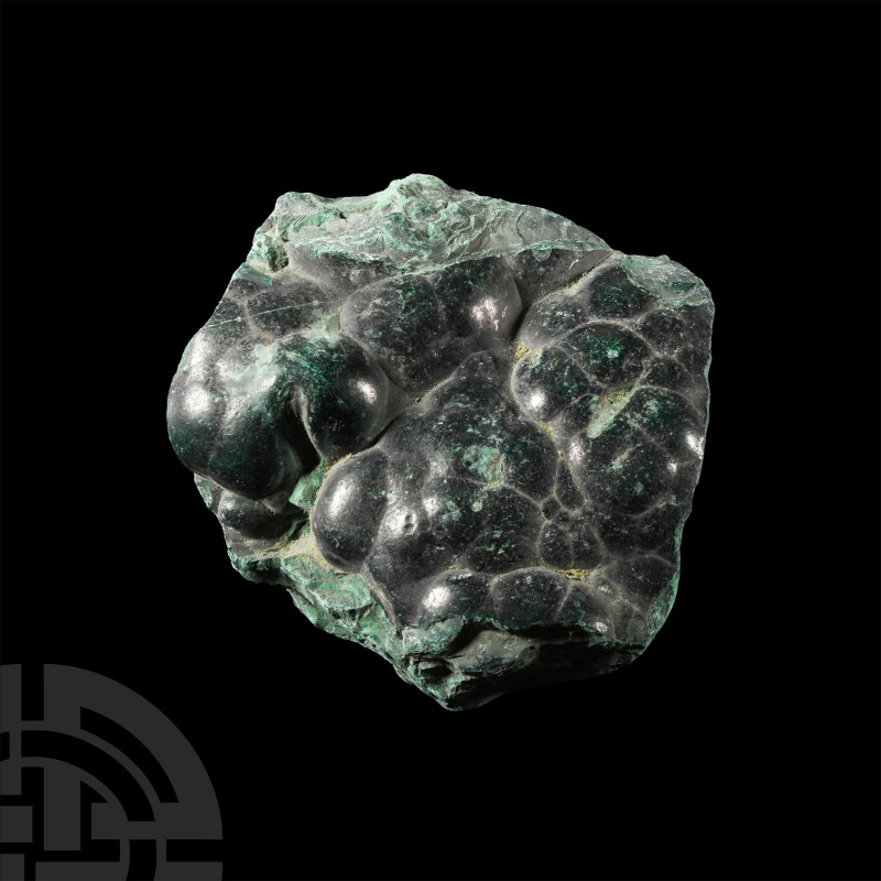 Natural History - Large and Heavy Natural Malachite Section
With botryoidal cry...