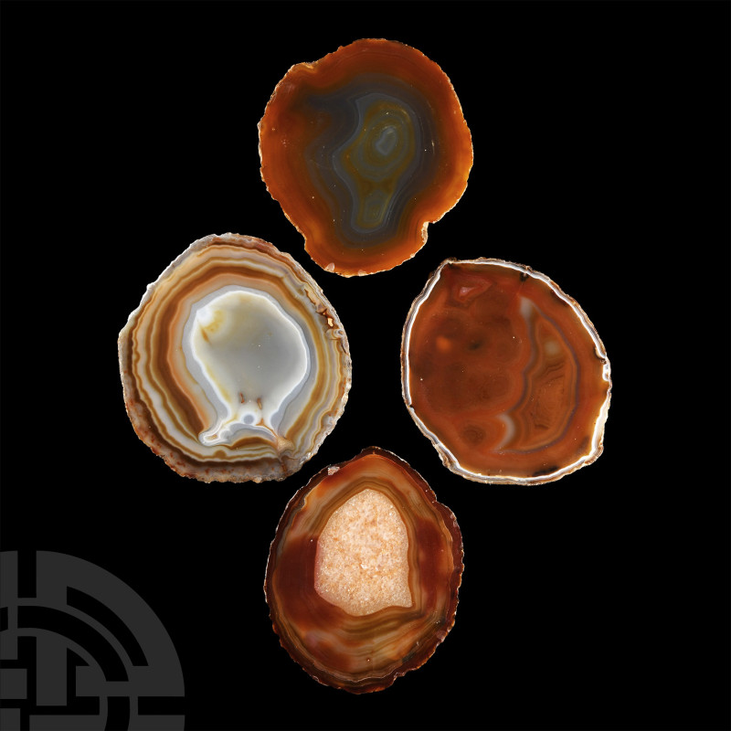 Natural History - Mixed Cut and Polished Agate Crystal Geode End Group [4]
Disp...