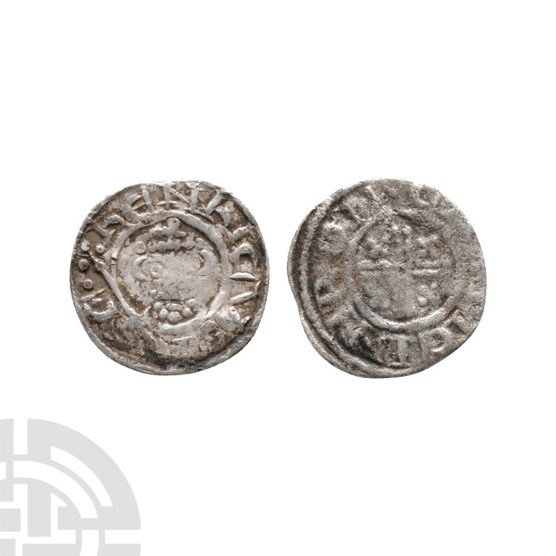 English Medieval Coins - Richard I - CANTERBURY / MEINIR - AR Penny
1189-1199 A...