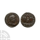 Ancient Greek Imperial Coins - Valerian I - Tetrastyle Temple AE