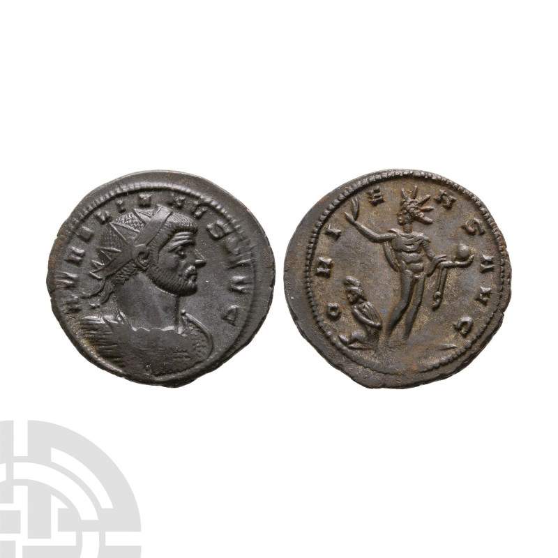 Ancient Roman Imperial Coins - Aurelian - Sol AE Antoninianus
270-275 A.D. Mila...