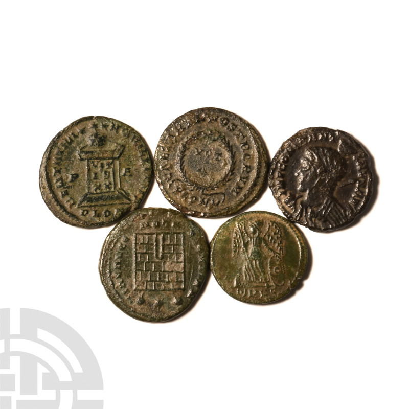 Ancient Roman Imperial Coins - Constantinian - London - AE3/4 Group [5]
4th cen...