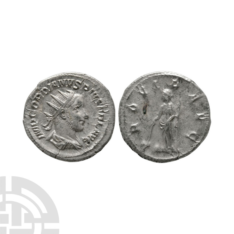 Ancient Roman Imperial Coins - Gordian III - Providentia AR Antoninianus
243-24...