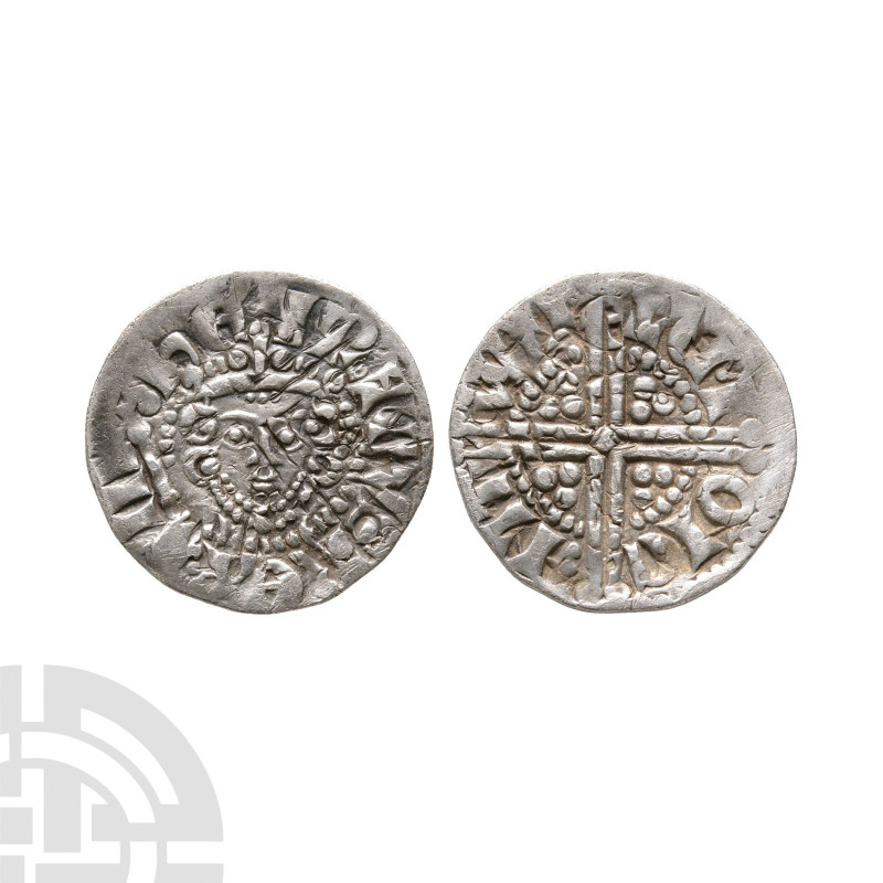 English Medieval Coins - Henry III - Canterbury / Willem - AR Long Cross Penny
...