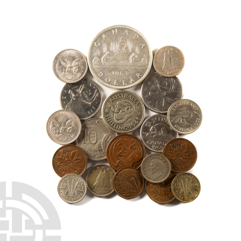 World Coins - Australia, Canada & New Zealand - Mixed Issue Group [18]
1937-197...