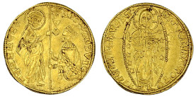 Kreuzfahrermünzen aus Gold

Achaia

Robert de Taranto, 1333-1364

Dukat o.J.(1346/1364) auf venezianischen Schlag. 3,48 g. sehr schön/vorzüglich...