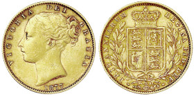 Ausländische Goldmünzen und -medaillen

Australien

Victoria, 1837-1901

Sovereign 1877 S, Sydney. 7,99 g. 917/1000. vorzüglich, kl. Kratzer. Sp...