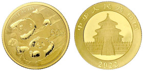 Ausländische Goldmünzen und -medaillen

China

Volksrepublik, seit 1949

50 Yuan 2022. 3 g. 999/1000. Stempelglanz, original verschweißt