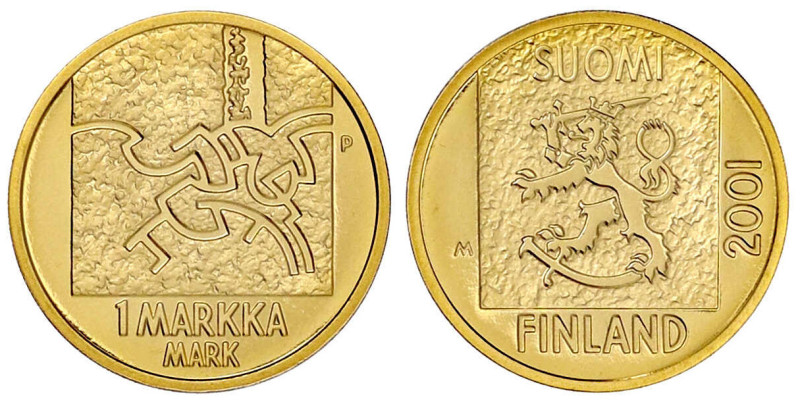 Ausländische Goldmünzen und -medaillen

Finnland

Republik, seit 1917

1 M...
