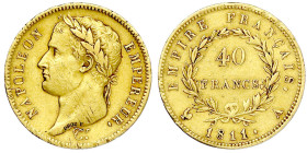 Ausländische Goldmünzen und -medaillen

Frankreich

Napoleon I., 1804-1814/15

40 Francs 1811 A, Paris. 12,9 g. 900/1000. sehr schön, leicht jus...