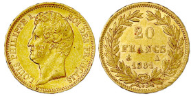 Ausländische Goldmünzen und -medaillen

Frankreich

Louis Philippe I., 1830-1848

20 Francs 1831 A, Paris. Erhabene Randschrift. 6,45 g. 900/100...