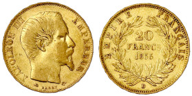 Ausländische Goldmünzen und -medaillen

Frankreich

Napoleon III., 1852-1870

20 Francs 1855 D, Lyon. 6,45 g. 900/1000. sehr schön. Krause/Mishl...