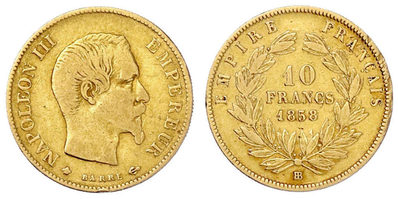 Ausländische Goldmünzen und -medaillen

Frankreich

Napoleon III., 1852-1870...