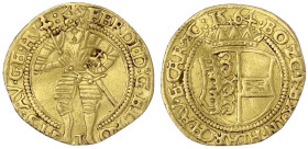 Gold der Habsburger Erblande und Österreichs

Haus Habsburg

Ferdinand I., 1521-1564

Dukat 1564, Klagenfurt. Stehender Herrscher in Rüstung mit...
