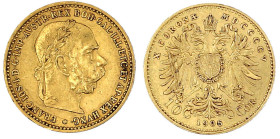 Gold der Habsburger Erblande und Österreichs

Haus Habsburg

Franz Joseph I., 1848-1916

10 Kronen 1905. 3,39 g. 900/1000. vorzüglich. Herinek 3...