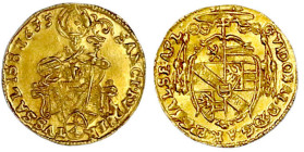 Gold der Habsburger Erblande und Österreichs

Salzburg

Guidobald Graf von Thun und Hohenstein, 1654-1668

1/4 Dukat 1655. vorzüglich/Stempelgla...