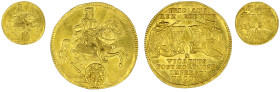 Altdeutsche Goldmünzen und -medaillen

Sachsen-Albertinische Linie

Friedrich August I., 1694-1733

Dukat 1711, Dresden. Auf das Vikariat. Mmz. ...