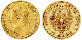 Reichsgoldmünzen

Bayern

Ludwig II., 1864-1886

10 Mark 1875 D. sehr schön. Jaeger 196.