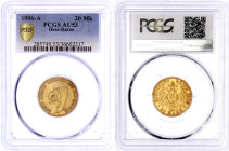 Reichsgoldmünzen

Hessen

Ernst Ludwig, 1892-1918

20 Mark 1906 A. Im PCGS-Blister mit Grading AU 53. Jaeger 226.