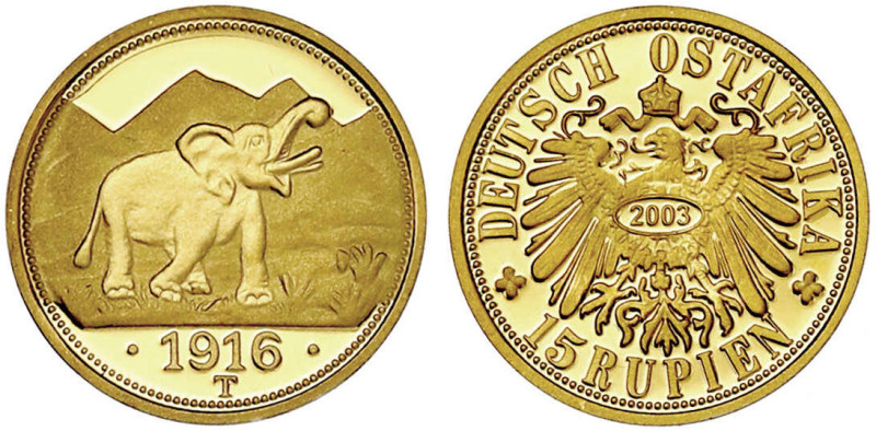 Gold der deutschen Kolonien u. Nebengebiete

Deutsch-Ostafrika

Neuprägung z...