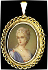 Schmuck und Accessoires aus Gold

Colliers und Halsketten

Broschen-Anhänger Gelbgold 750/1000 mit ovalem Damenportrait und 3 kl. Brillanten. 32 x...