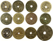 CHINA und Südostasien

China

Amulette

12 div. Bronzeguss-Rundamulette der Qing-Zeit, meist 19. Jh. 43 bis 64 mm. meist sehr schön. Grundmann 3...