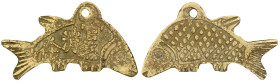 CHINA und Südostasien

China

Amulette

Fischförmiges Bronzeguss-Amulett. Guan Sha Xiao Chu. 57 x 28 mm. sehr schön. Grundmann 971.