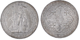 CHINA und Südostasien

Grossbritannien

Tradedollars

Tradedollar 1897 B. gutes sehr schön, kl. Randfehler. Krause/Mishler T5.