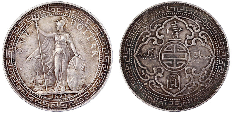 CHINA und Südostasien

Grossbritannien

Tradedollars

Tradedollar 1897 ohn...