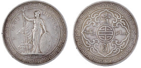 CHINA und Südostasien

Grossbritannien

Tradedollars

Tradedollar 1900 B. sehr schön, kl. Randfehler. Krause/Mishler T5.