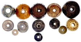 Ausgrabungen

Lots

13 Spinnwirtel aus Ton, Peru. Exemplare der Sammlung Th. Lautz von Braun