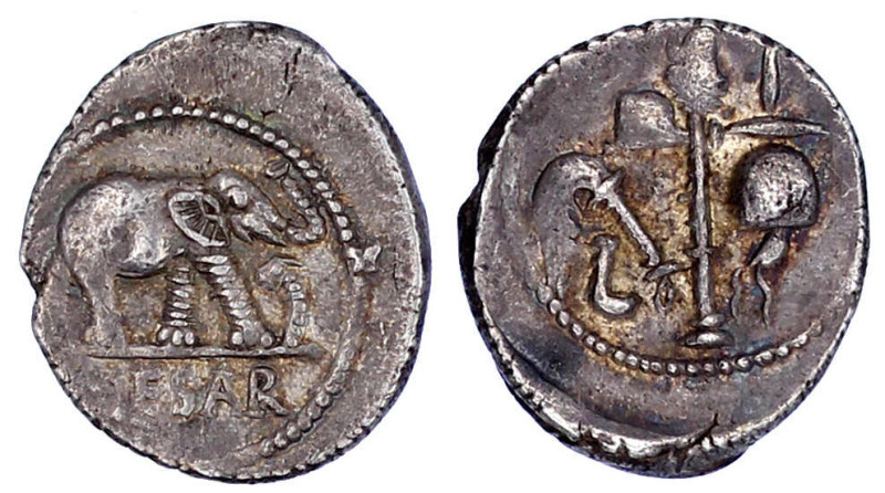 Römische Münzen

Imperatorische Prägungen

C. Julius Caesar 50-44 v. Chr

...