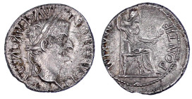Römische Münzen

Kaiserzeit

Tiberius 14-37

Denar 14/37, Lugdunum. Belorb. Kopf r./PONTIF MAXIM. Livia sitzt r., hält Zepter und Zweig. 3,48 g....