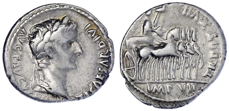 Römische Münzen

Kaiserzeit

Tiberius 14-37

Denar TRPOT XVII = 15/16 n. C...