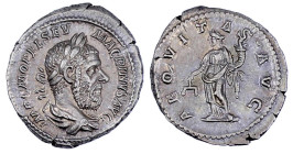 Römische Münzen

Kaiserzeit

Macrinus, 217-218

Denar 217/218. Drap. Brb. mit Strahlenbinde r./AEQVITAS AVG. Aequitas steht l. 3,70 g. gutes vor...