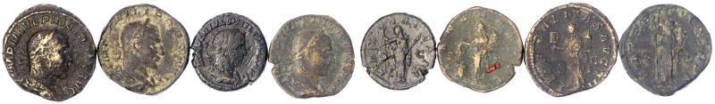Römische Münzen

Kaiserzeit

Philippus I. Arabs, 244-249

4 Bronzemünzen: ...
