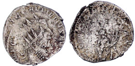 Römische Münzen

Kaiserzeit

Gallienus, 253-268

Antoninian 254. Büste mit Strahlenbinde r., markanter Doppelschlag ca. 4 mm versetzt/CONCORDIA ...