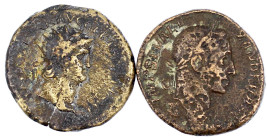 Lots antiker Münzen

Römer

Kaiserzeit

2 Stück: Nero Dupondius Roma, Severus Alexander Sesterz Annona. beide schön/sehr schön